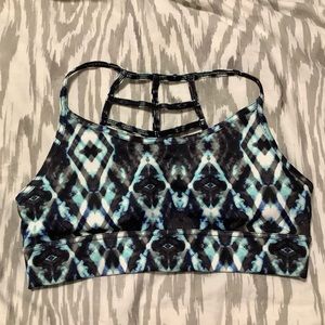 Everlast blue tie dye sports bra